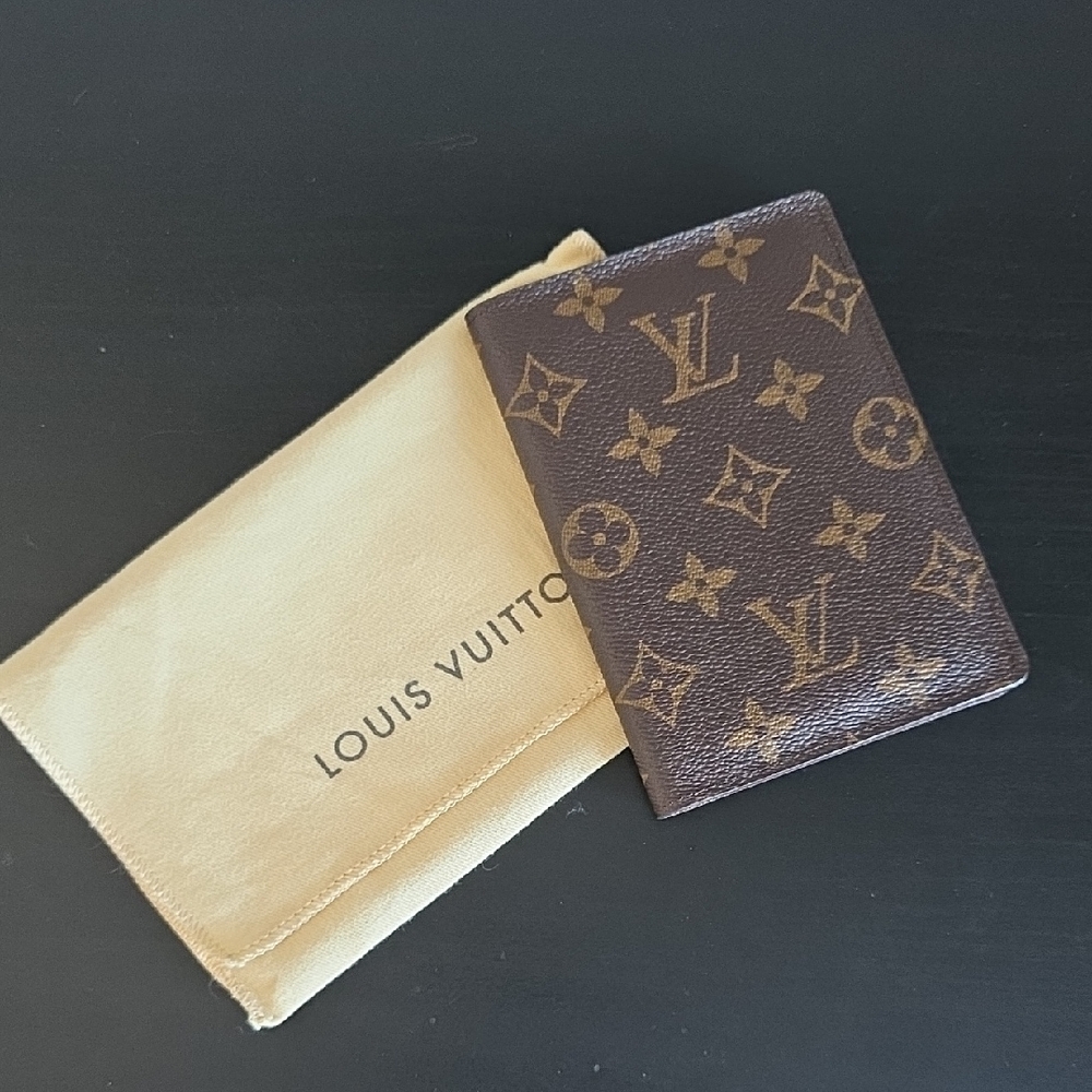 Louis Vuitton Dark Brown Monogram Passport Holder